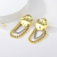 Show details for Dubai Big Dangle Earrings with Beautiful Craftmanship