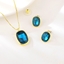 Show details for Classic Blue 2 Piece Jewelry Set with Beautiful Craftmanship