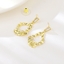 Show details for Charming Gold Plated Zinc Alloy Dangle Earrings As a Gift