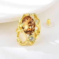 Picture of Sparkly Big Artificial Crystal Fashion Ring