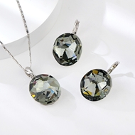 Show details for Fashion Swarovski Element Necklace and Earring Set with Speedy Delivery