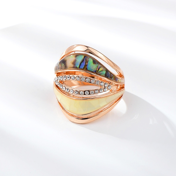 Picture of Bulk Zinc Alloy Rose Gold Plated Fashion Ring Exclusive Online