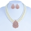 Show details for Classic White 2 Piece Jewelry Set with Fast Shipping