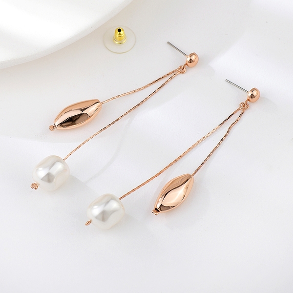 Picture of Recommended White Rose Gold Plated Dangle Earrings from Top Designer