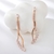 Picture of Buy Rose Gold Plated Big Dangle Earrings with Low Cost