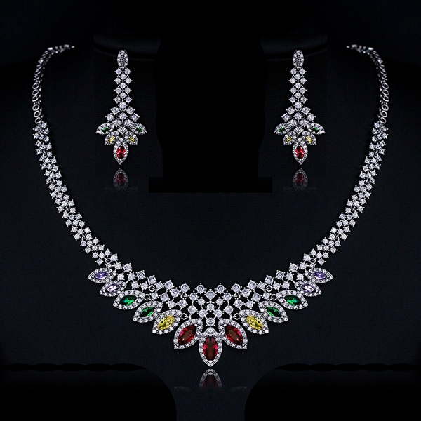 Picture of New Season Colorful Copper or Brass 2 Piece Jewelry Set with SGS/ISO Certification