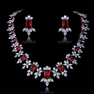 Show details for Charming Red Copper or Brass 2 Piece Jewelry Set As a Gift