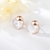 Picture of Delicate Shell Rose Gold Plated Stud Earrings