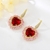 Picture of Distinctive Red Gold Plated Dangle Earrings with Low MOQ