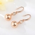 Picture of Designer Rose Gold Plated Zinc Alloy Dangle Earrings at Great Low Price