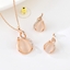 Show details for Hypoallergenic Rose Gold Plated Opal 2 Piece Jewelry Set with Easy Return