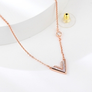 Show details for Small 925 Sterling Silver Pendant Necklace with Beautiful Craftmanship