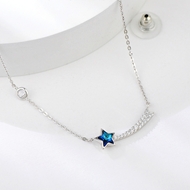Show details for Small Blue Pendant Necklace from Reliable Manufacturer
