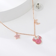 Show details for Amazing Swarovski Element Rose Gold Plated Pendant Necklace