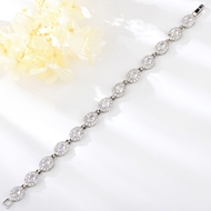 Show details for Hot Selling White Platinum Plated Fashion Bracelet from Top Designer
