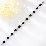 Show details for Famous Small Platinum Plated Fashion Bracelet