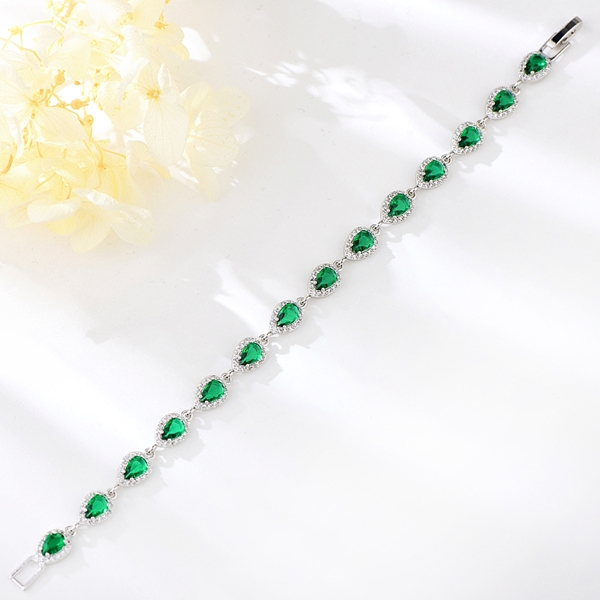 Picture of Delicate Cubic Zirconia Fashion Bracelet with 3~7 Day Delivery