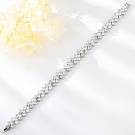 Show details for Purchase Platinum Plated Copper or Brass Fashion Bracelet Exclusive Online