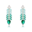 Show details for Copper or Brass Green Dangle Earrings with Unbeatable Quality