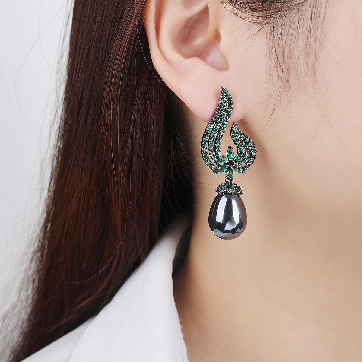 Buy Gold Plated Big Dangle Earrings with Low Cost