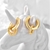Picture of Copper or Brass Gold Plated Small Hoop Earrings with Speedy Delivery