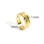 Picture of Sparkling Small Gold Plated Adjustable Ring