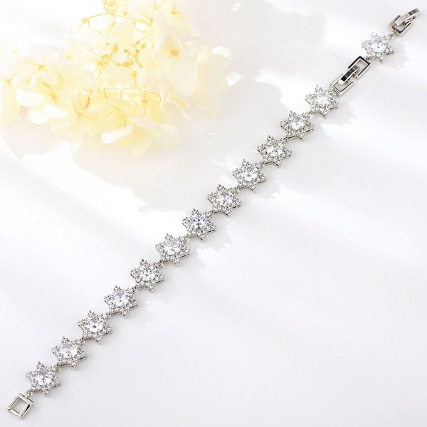 Picture of Most Popular Cubic Zirconia White Fashion Bracelet