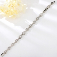 Show details for Purchase Platinum Plated Copper or Brass Fashion Bracelet Exclusive Online