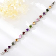 Show details for Famous Cubic Zirconia Copper or Brass Fashion Bracelet