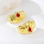 Show details for Zinc Alloy Dubai Big Stud Earrings From Reliable Factory