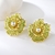 Picture of Inexpensive Gold Plated Dubai Big Stud Earrings for Girlfriend
