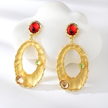 Show details for Funky Big Dubai Dangle Earrings
