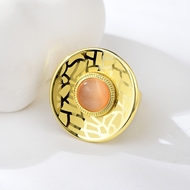 Picture of New Season Orange Opal Fashion Ring with SGS/ISO Certification