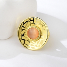 Show details for New Season Orange Opal Fashion Ring with SGS/ISO Certification