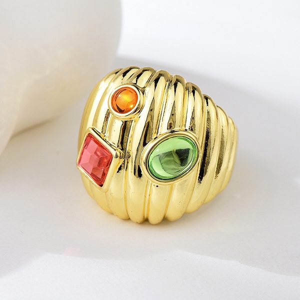 Affordable Gold Plated Big Fashion Ring from Trustworthy Supplier