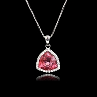 Show details for Distinctive Swarovski Element Small Pendant Necklace