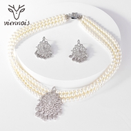 Show details for Nice Cubic Zirconia White 2 Piece Jewelry Set