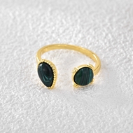 Picture of Eye-Catching Green Gold Plated Adjustable Ring for Ladies