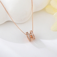 Picture of Copper or Brass Cubic Zirconia Pendant Necklace with Full Guarantee