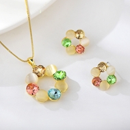 Picture of New Opal Colorful 2 Piece Jewelry Set