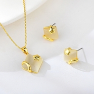 Show details for Classic Gold Plated 2 Piece Jewelry Set with 3~7 Day Delivery