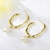 Picture of Great Artificial Pearl Big Dangle Earrings