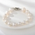 Picture of Nice fresh water pearl Platinum Plated Fashion Bracelet