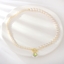 Show details for Small White Short Chain Necklace with Fast Delivery