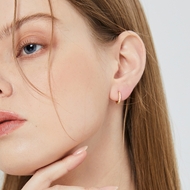 Picture of Delicate Copper or Brass Small Hoop Earrings Online Only