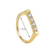 Picture of Delicate Cubic Zirconia Fashion Ring of Original Design