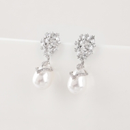 Picture of Shop Platinum Plated Luxury Dangle Earrings with Wow Elements