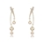 Picture of Sparkling Big Cubic Zirconia Dangle Earrings