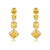 Picture of Amazing Big Gold Plated Dangle Earrings