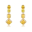 Show details for Amazing Big Gold Plated Dangle Earrings
